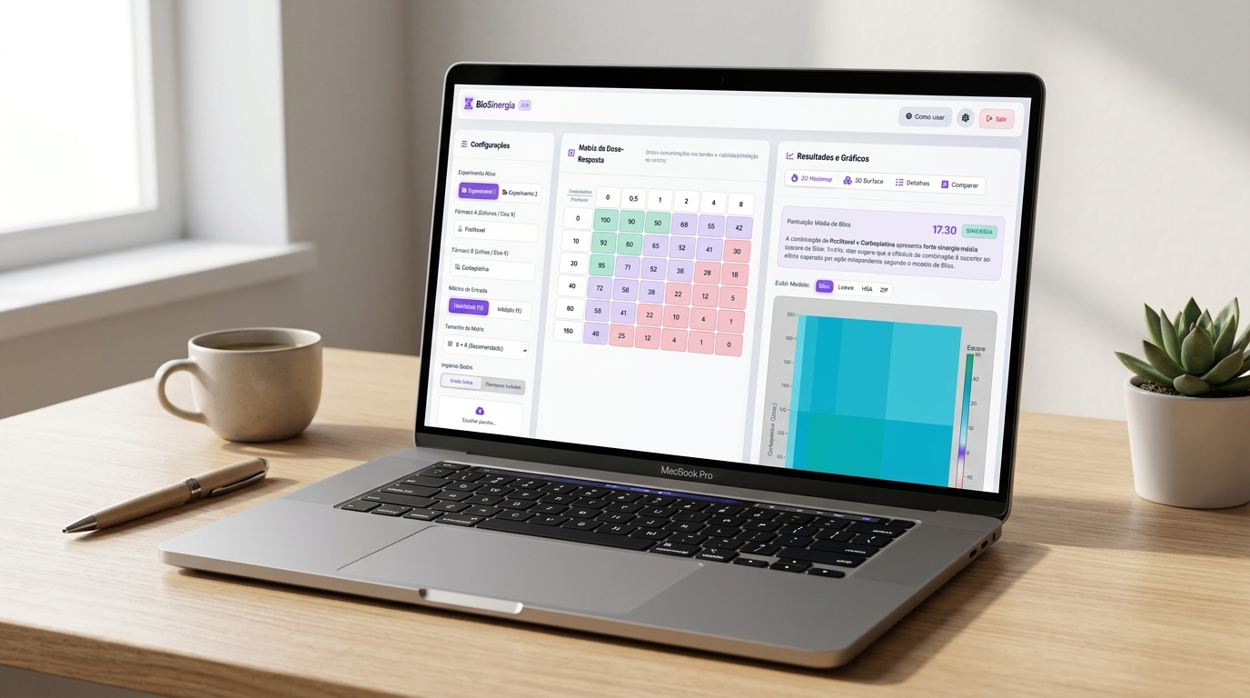Plataforma BioSinergia no MacBook